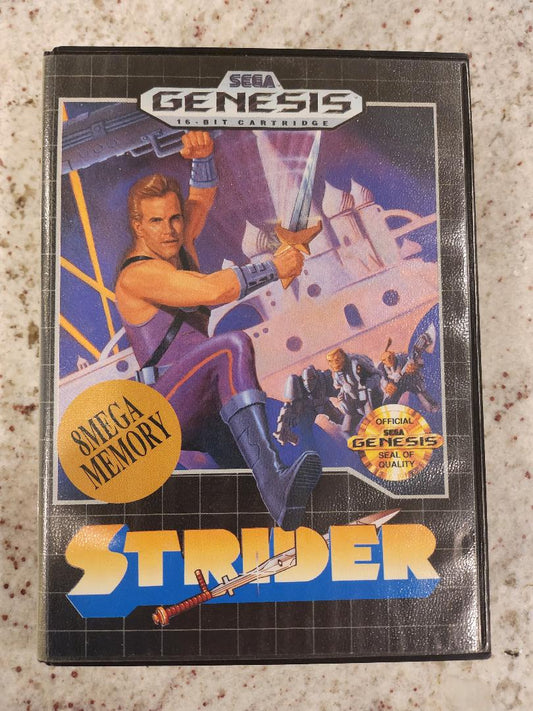 Strider Sega Genesis Cart. and Box Only