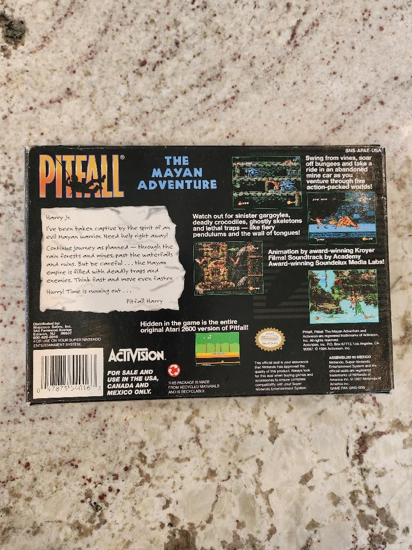 Pitfall: The Mayan Adventure SNES