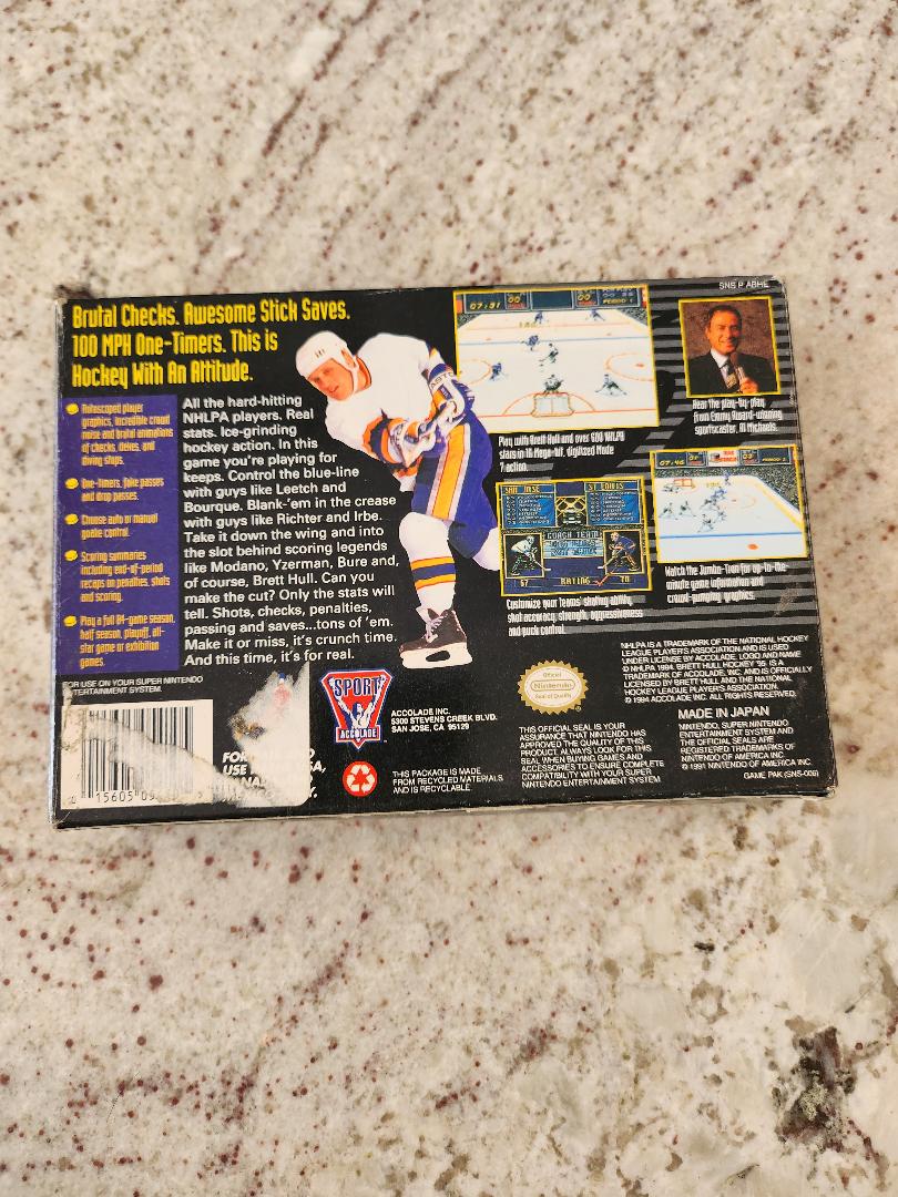 Brett Hill Hockey 95 SNES