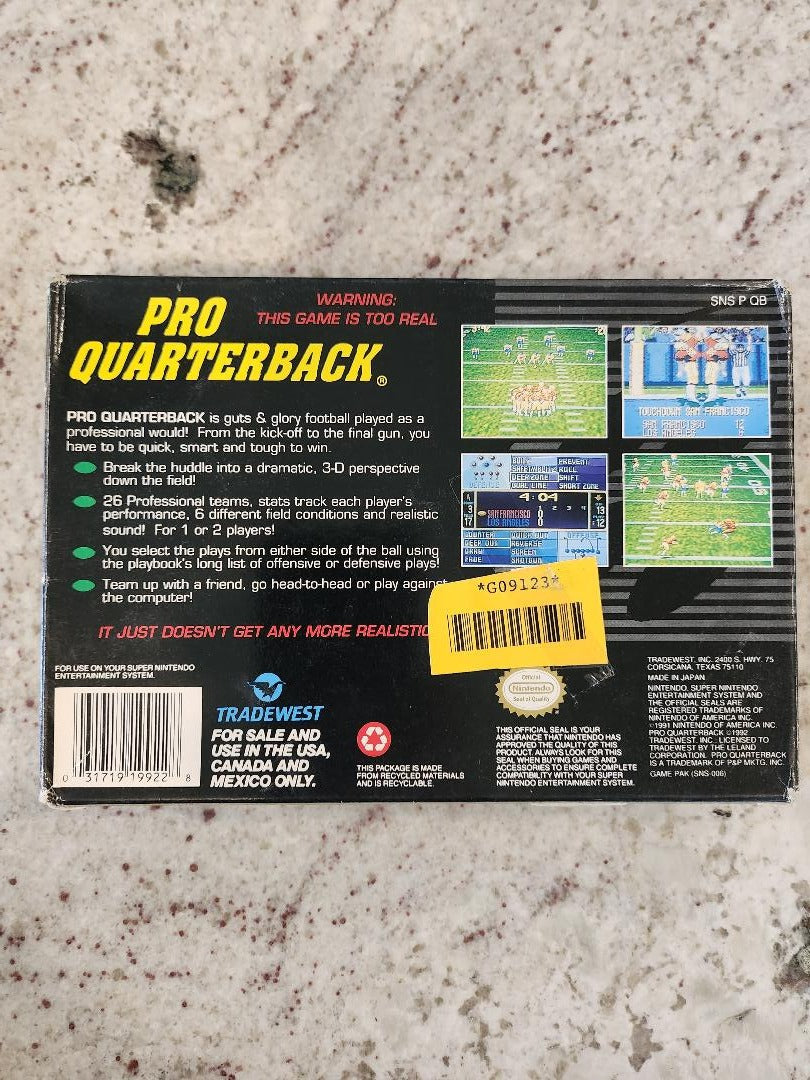 Pro Quarterback SNES