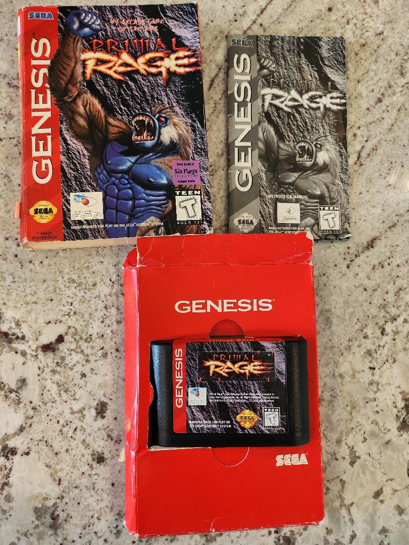 Primal Rage Sega Genesis CIB