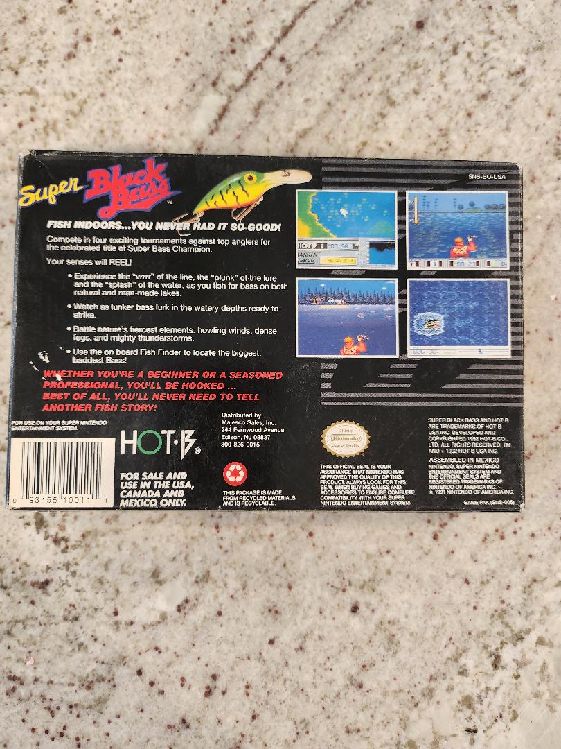 Super Black Bass Pro Fishing SNES CIB