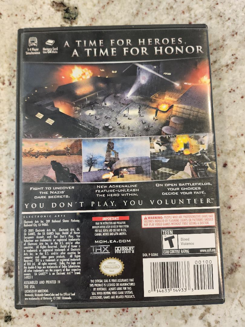 Medal of Honor: European Assault Nintendo GameCube