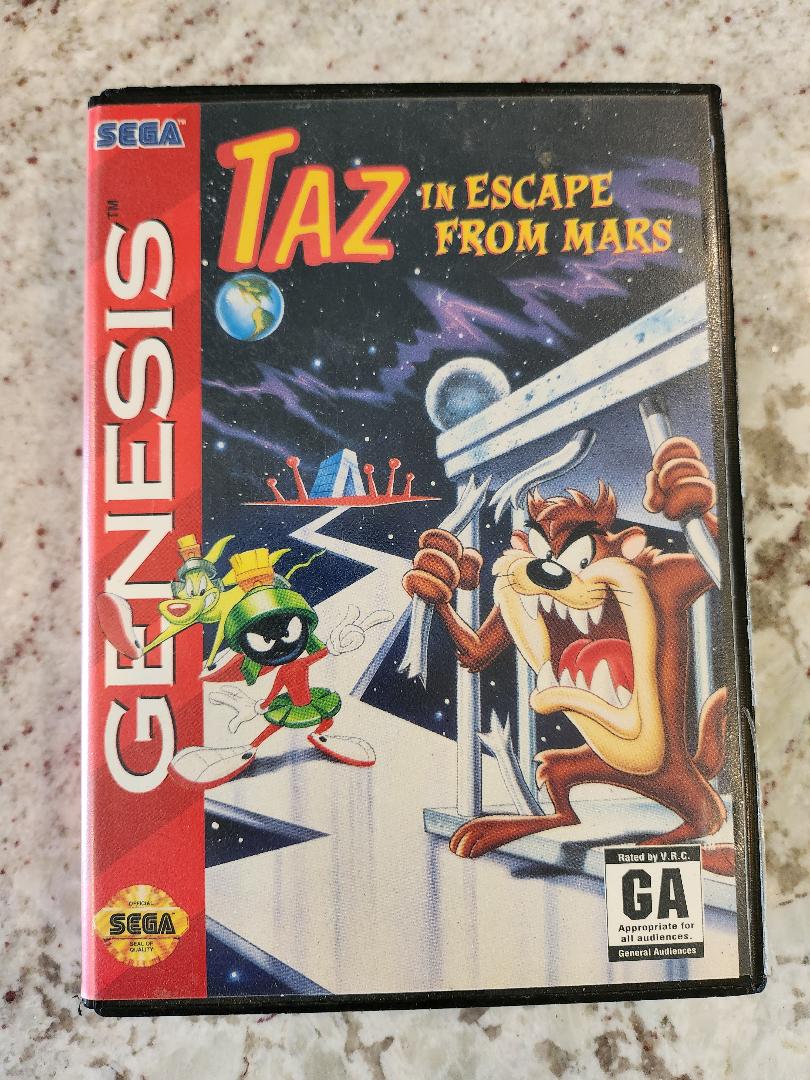 TAZ In Escape From Mars Sega Genesis CIB