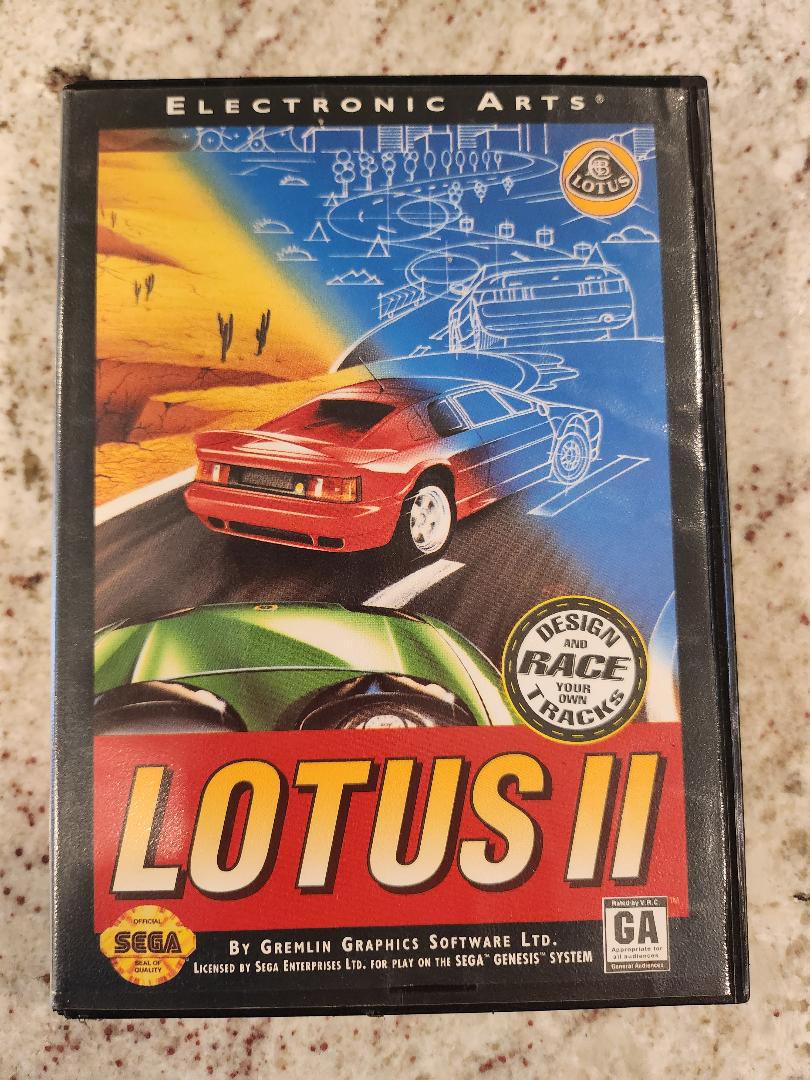 Lotus II Sega Genesis Cart. and Box Only