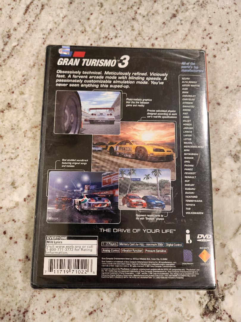 Gran Turismo 3 PS2 SEALED NEW