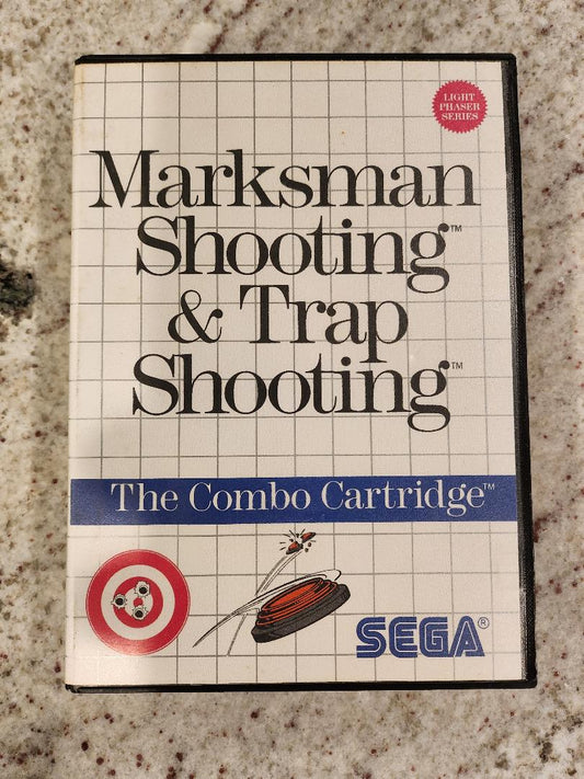Marksman Shooting/Trap Shooting Sega Master Cart. & Box Only