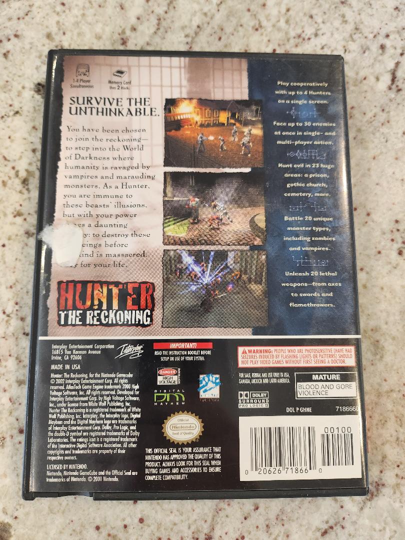 Hunter: The Reckoning Nintendo GameCube