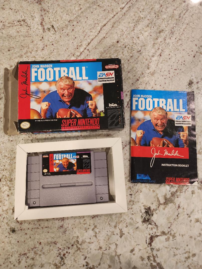 John Madden Fútbol SNES CIB 