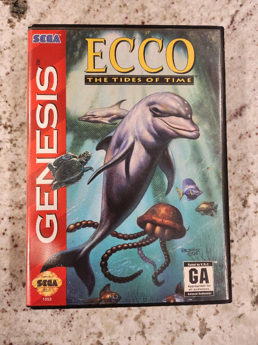 ECCO The Tides of Time Sega Genesis CIB