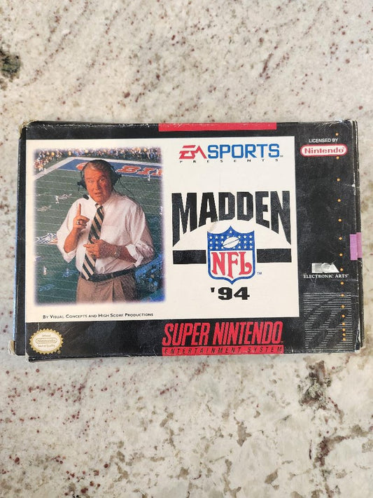 Madden NFL 94 Super Nintendo SNES