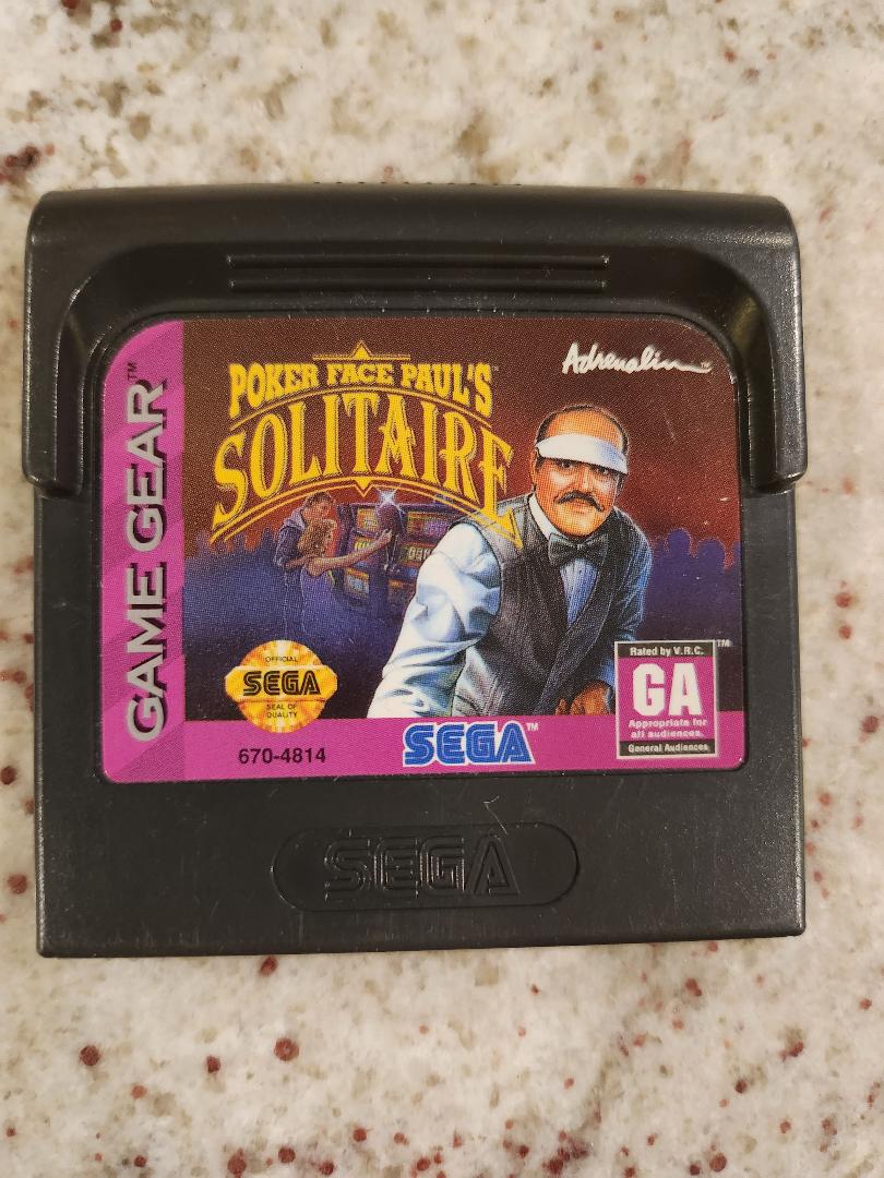 Poker Facer Paul's Solitaire Sega Game Gear