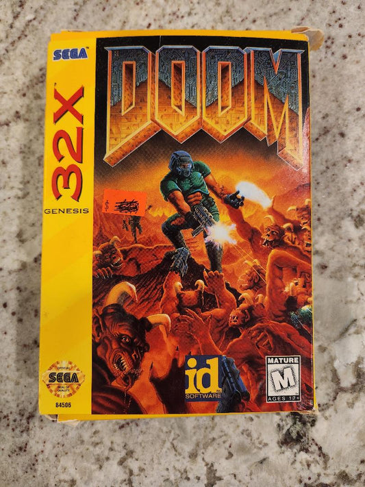Chariot Doom Sega Genesis 32X. Boîte seulement 