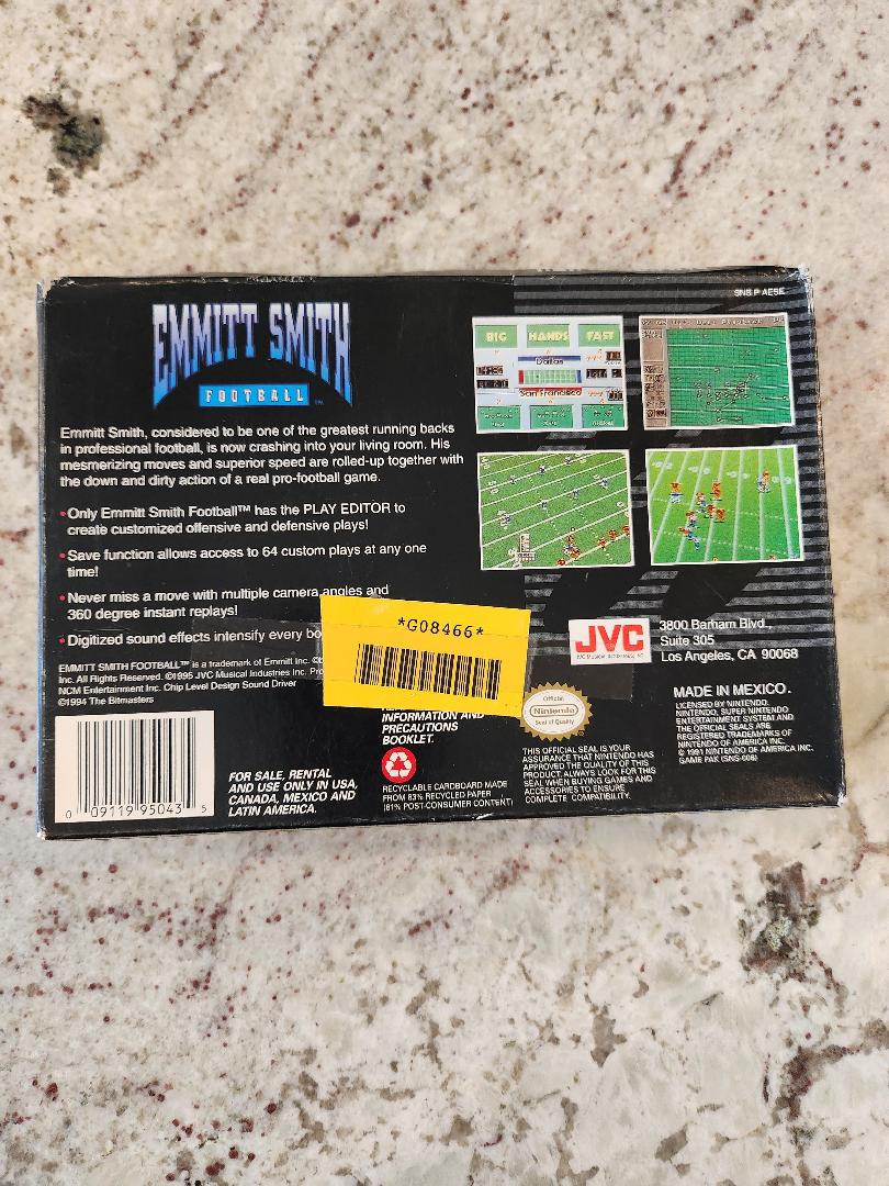 Emmitt Smith SNES