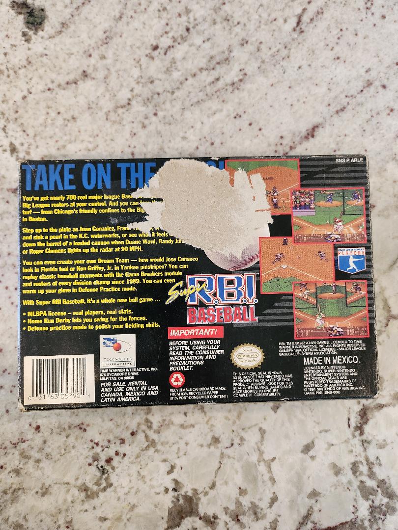 Super RBI Baseball SNES