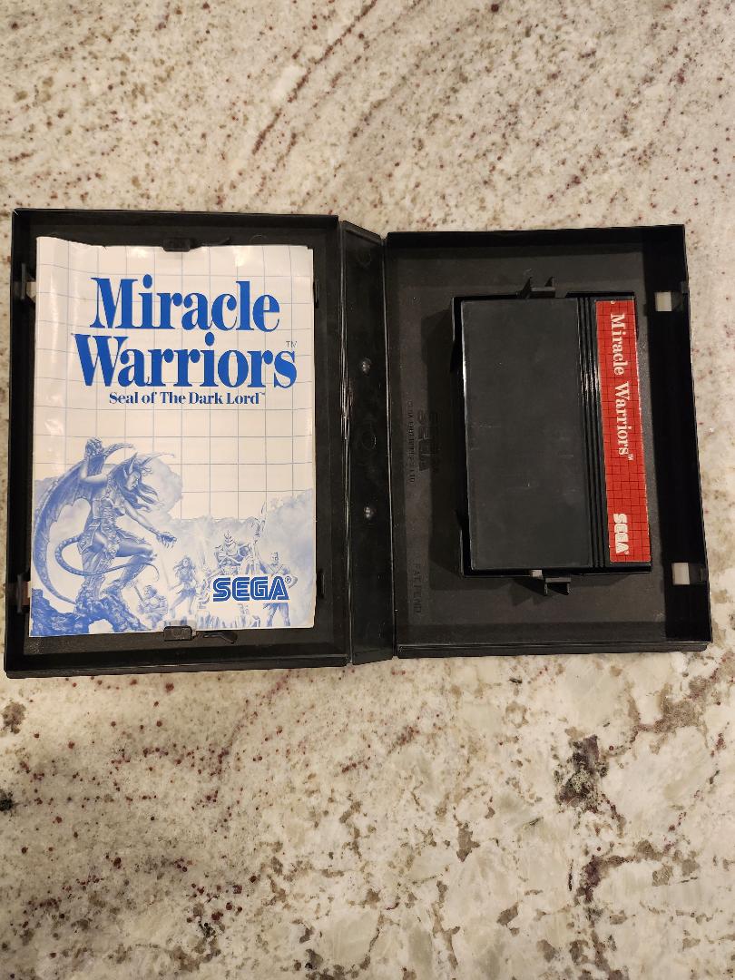 Miracle Warriors Sega Master CIB