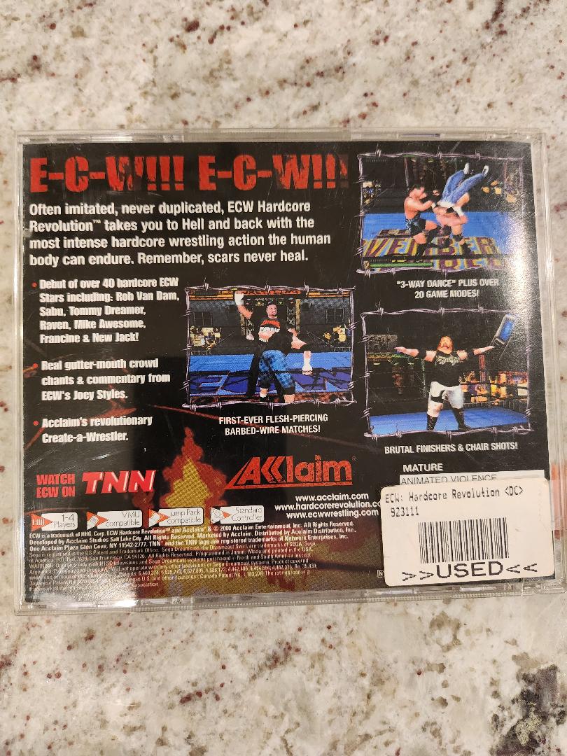Hardcore ECW Revolución Sega Dreamcast 