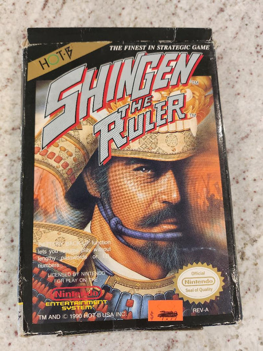 Shingen the Ruler Juego y caja de Nintendo NES 