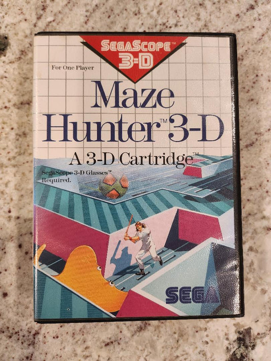 Maze Hunter 3-D Sega Master CIB