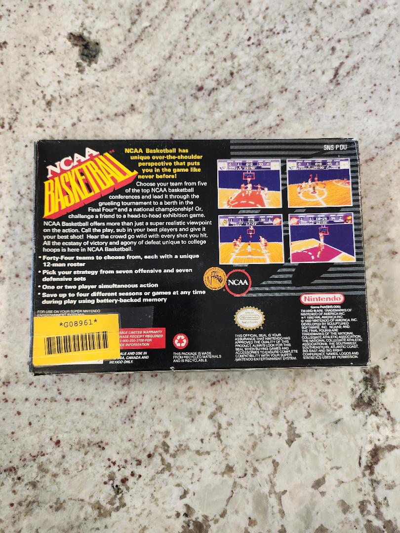 NCAA Basketball SNES