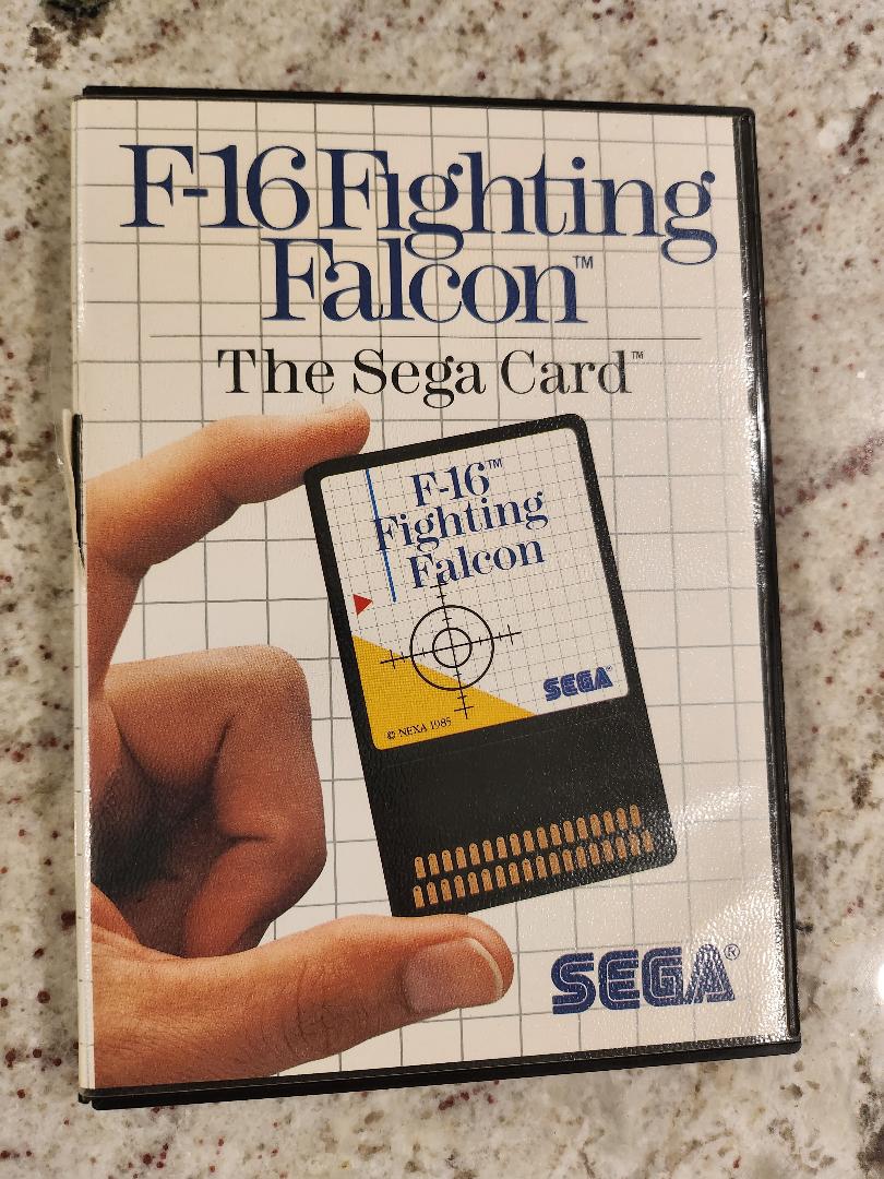 Carte F-16 Fighting Falcon Sega Master CIB 