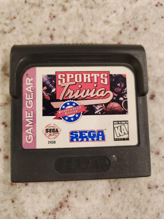 Sports Trivia: Championship Edition Sega Game Gear