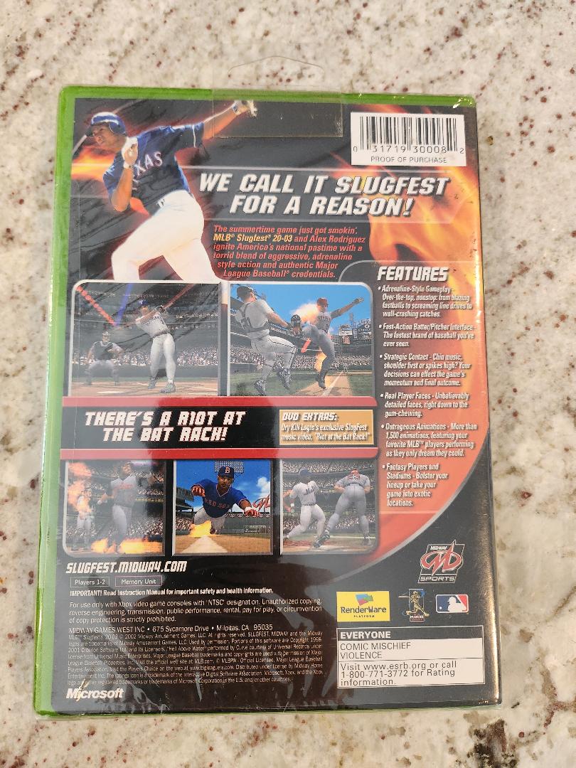 MLB SlugFest 2003 Xbox Original scellé NOUVEAU 