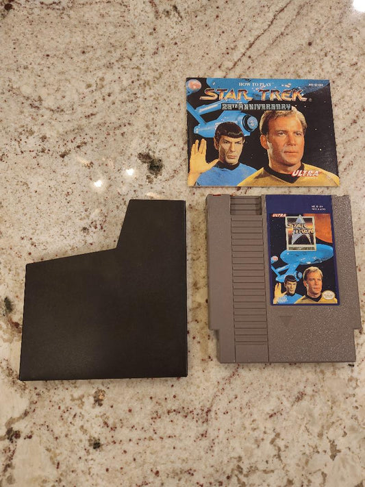 Star Trek: 25 Aniversario con estuche y manual Nintendo NES 