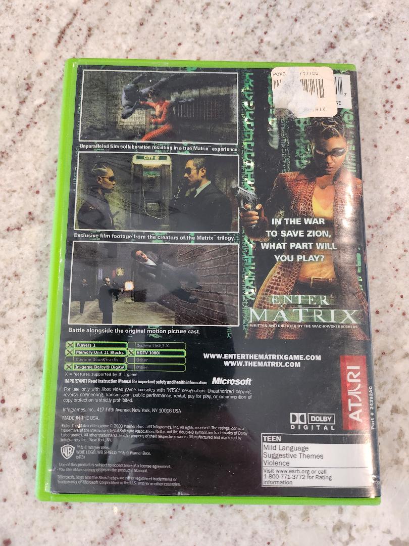 Enter The Matrix Xbox Original
