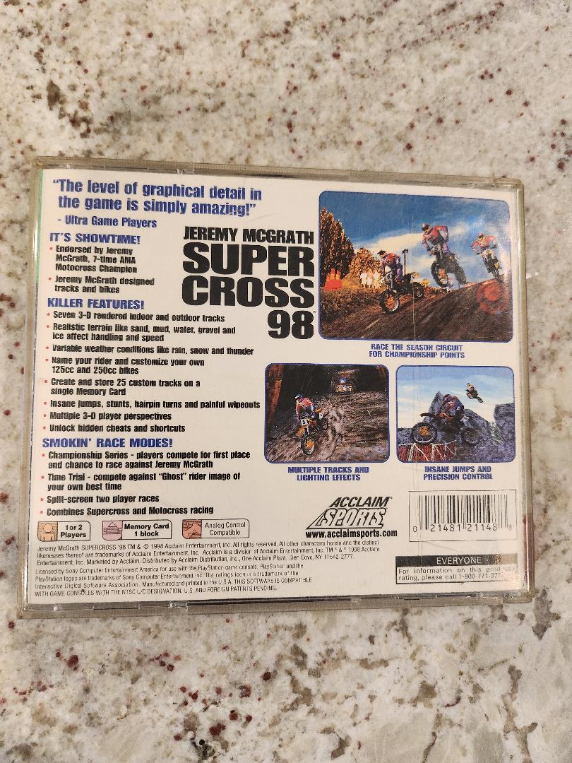 Jeremy McGrath Supercross '98 PS1