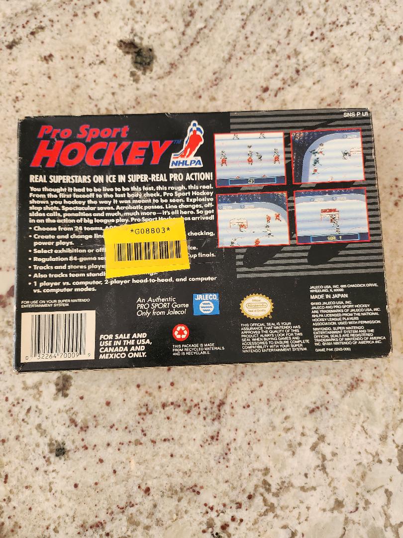 Pro Sport Hockey SNES