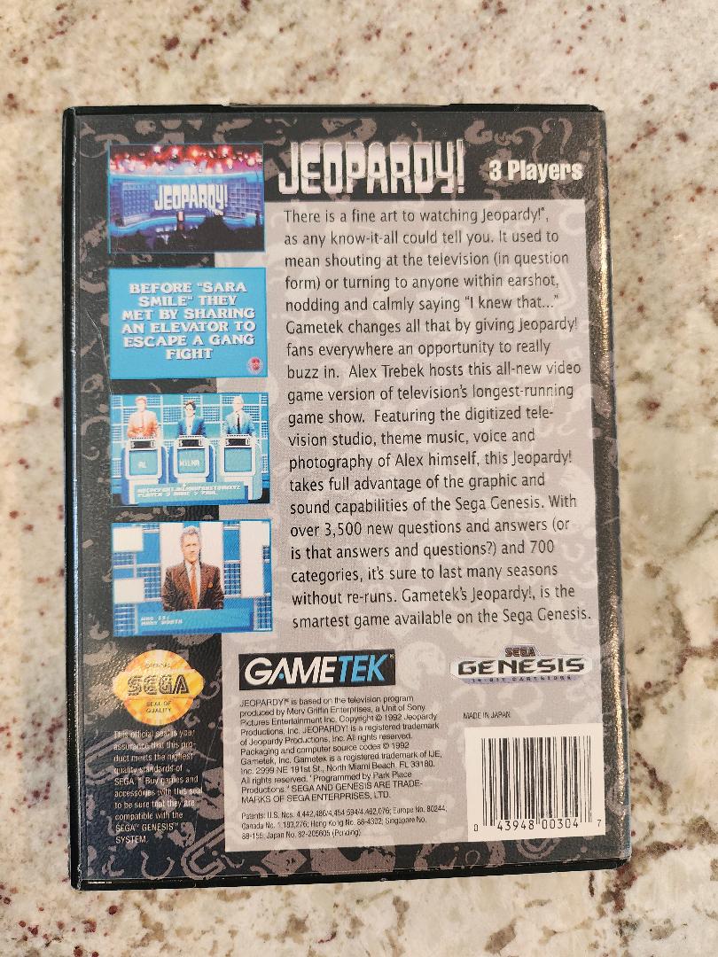 Jeopardy Sega Genesis CIB