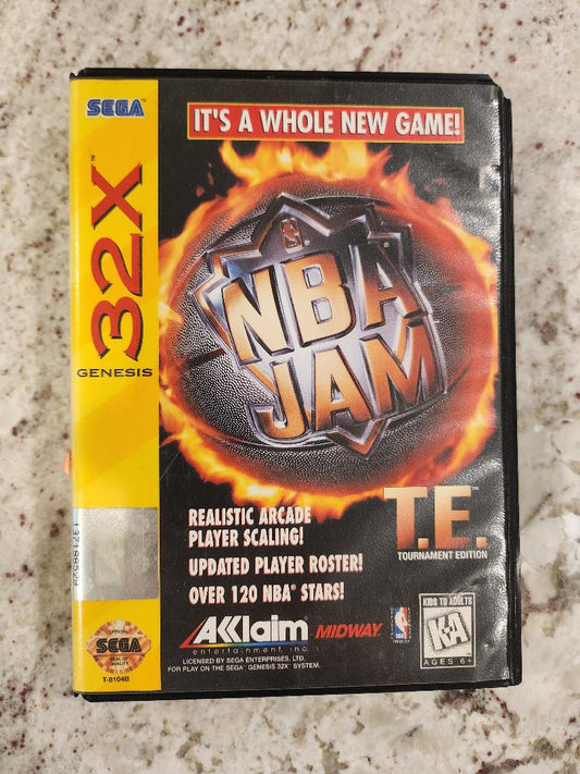 NBA Jam TE Tournament Edition Sega Genesis 32X CIB 