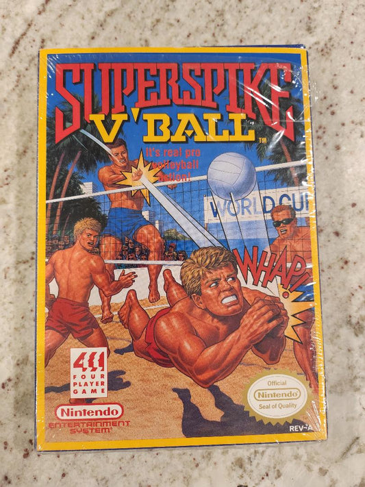 SuperSpike V'Ball Nintendo NES CIB w/Poster
