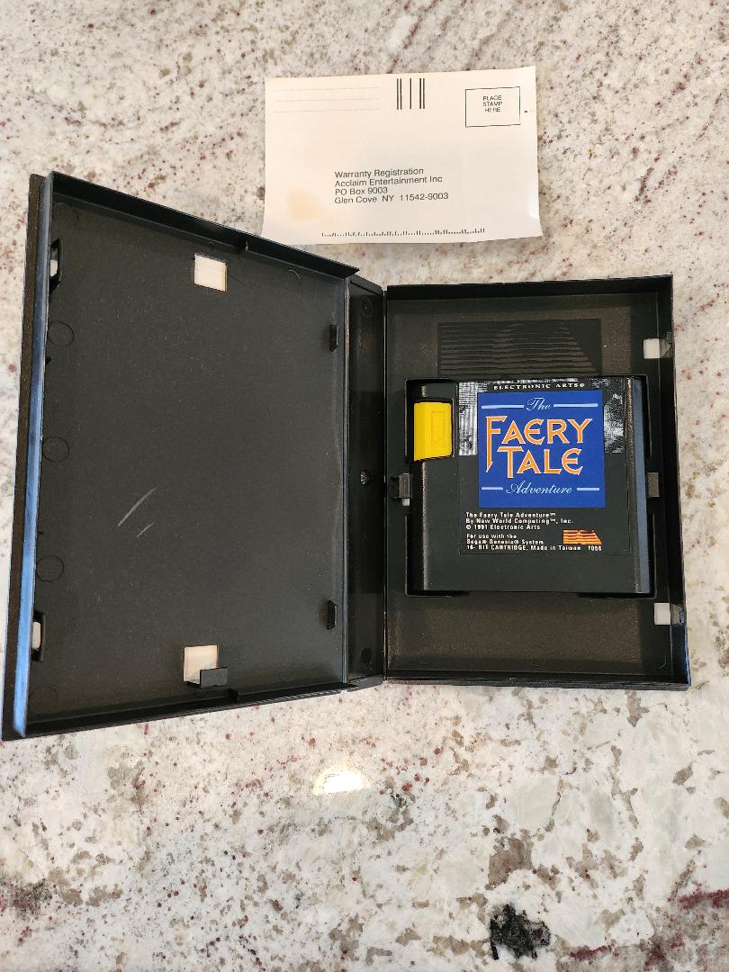 The Faery Tale Adventure Sega Genesis Cart. and Box Only