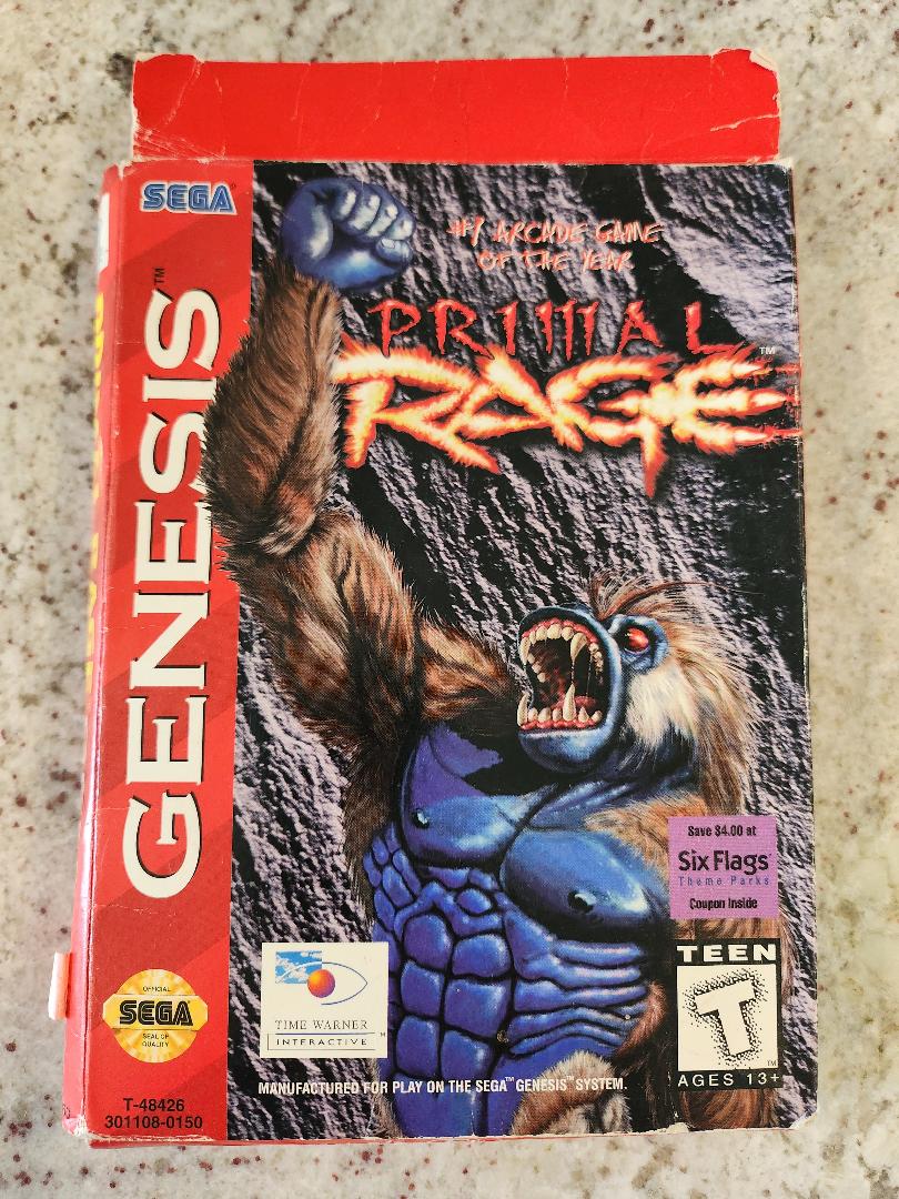 Primal Rage Sega Genesis CIB