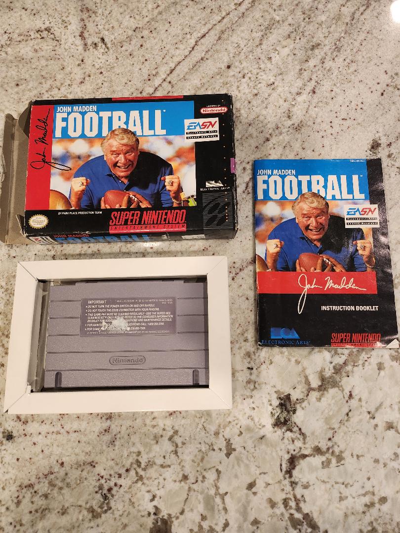 John Madden Fútbol SNES CIB 