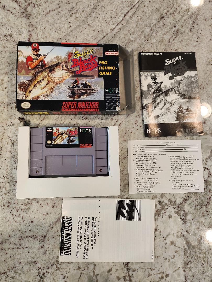 Super Black Bass Pro Fishing SNES CIB