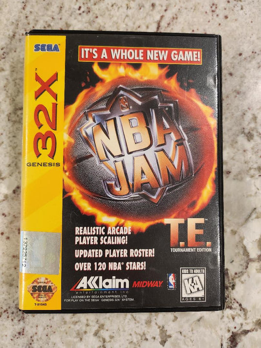 NBA Jam T.E. Tournament Edition Sega Genesis 32X Cart, Box Only