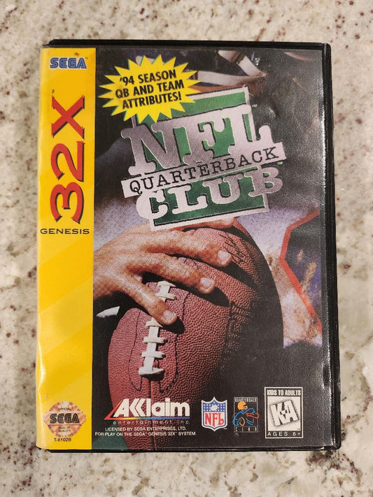 NFL Quarterback Club Sega Genesis 32X Carrito, solo caja 