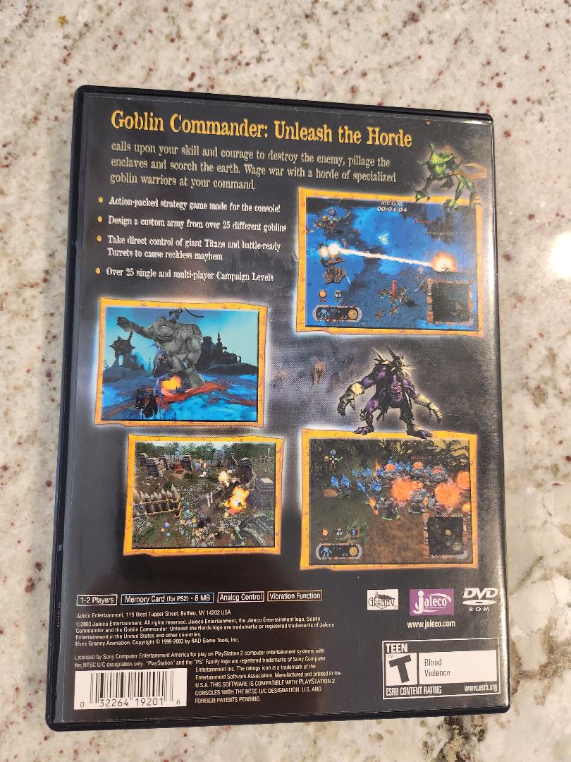 Goblin Commander Unleash the Horde PS2
