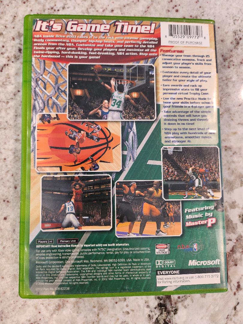 NBA Inside Drive 2003 Xbox d'origine 