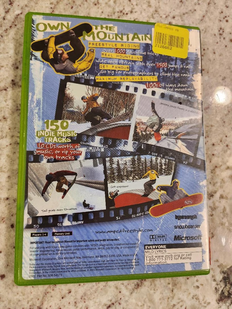 Amped Freestyle Snowboard Xbox Original 