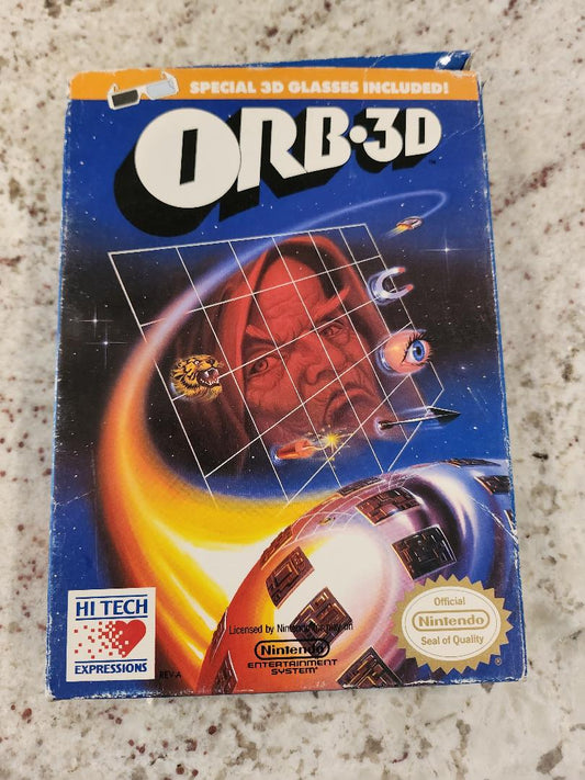 ORB-3D Juego y caja de Nintendo NES solamente 